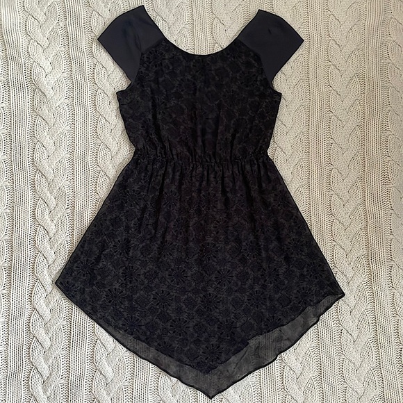 🌼2 for $20🌼 American Eagle Black Floral Pattern Flowy Dress - Picture 1 of 9